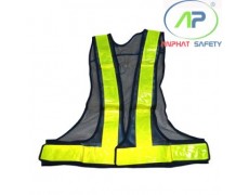 Áo phản quang lưới chữ V (Màu xám )